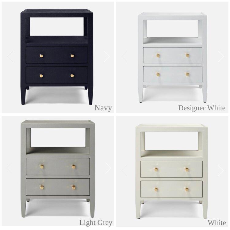 Jarin Faux Belgian Linen Nightstand