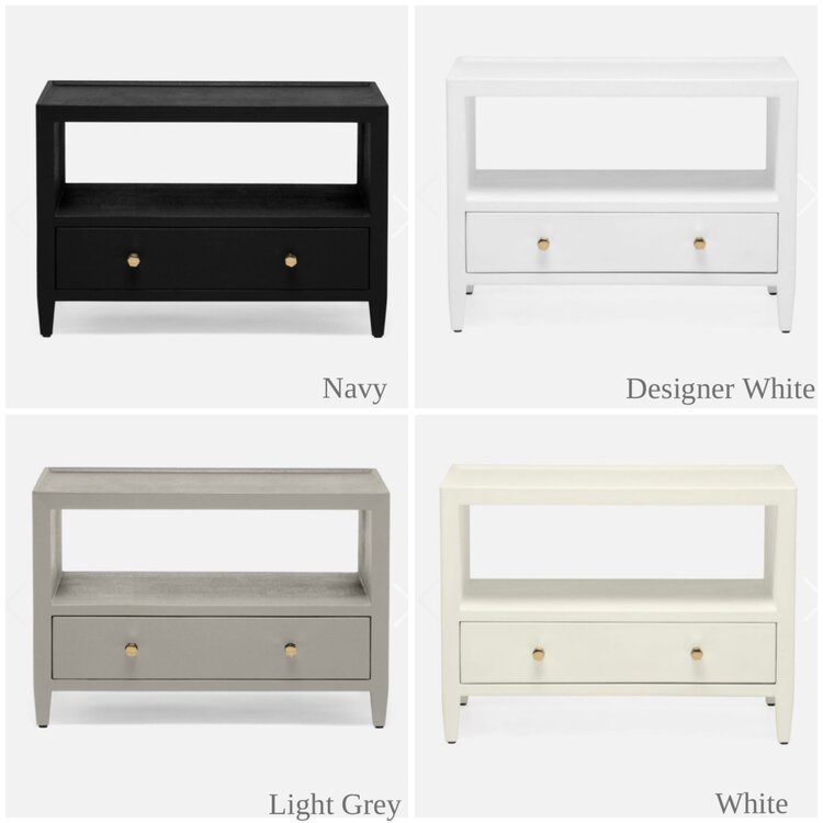 Jarin Faux Belgian Linen Nightstand