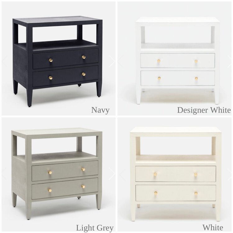 Jarin Faux Belgian Linen Nightstand
