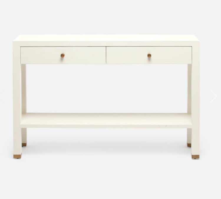 Jarin Console Table - Faux Belgian Linen