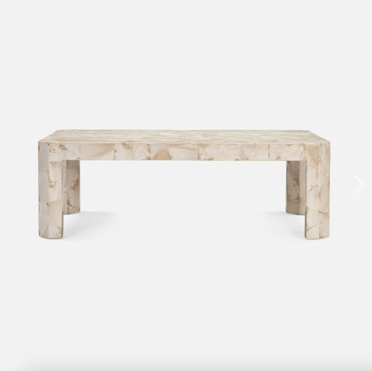 Bergen Coffee Table in Fossilized Stone