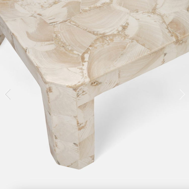 Bergen Coffee Table in Fossilized Stone