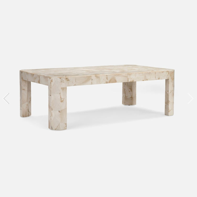Bergen Coffee Table in Fossilized Stone