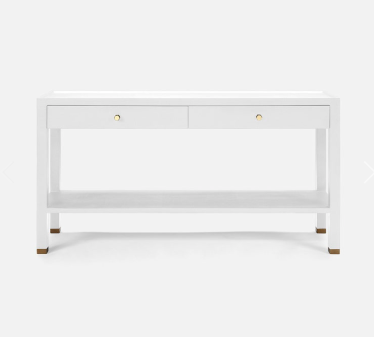 Jarin Console Table - Faux Belgian Linen