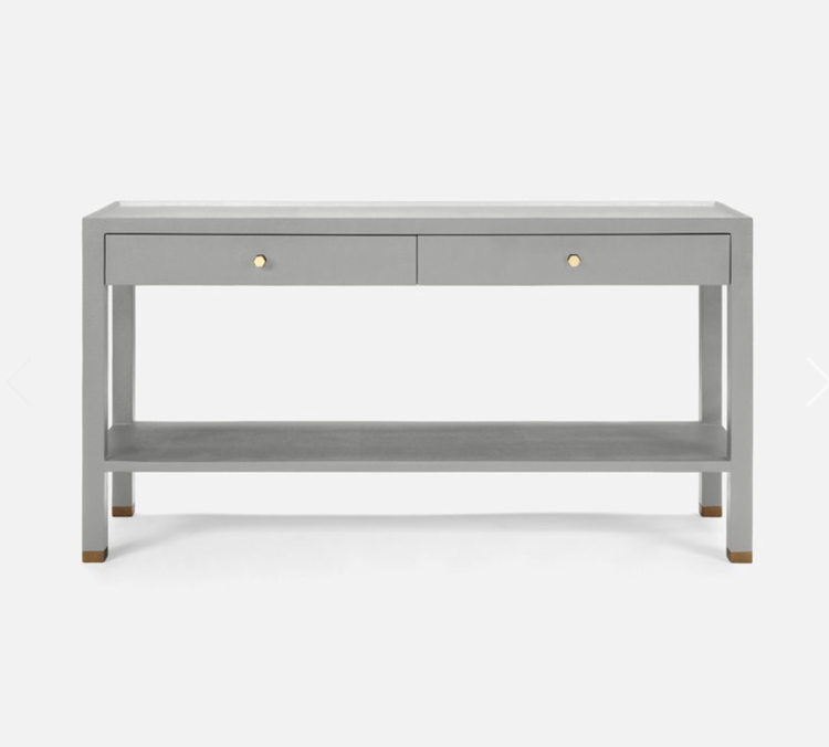 Jarin Console Table - Faux Belgian Linen