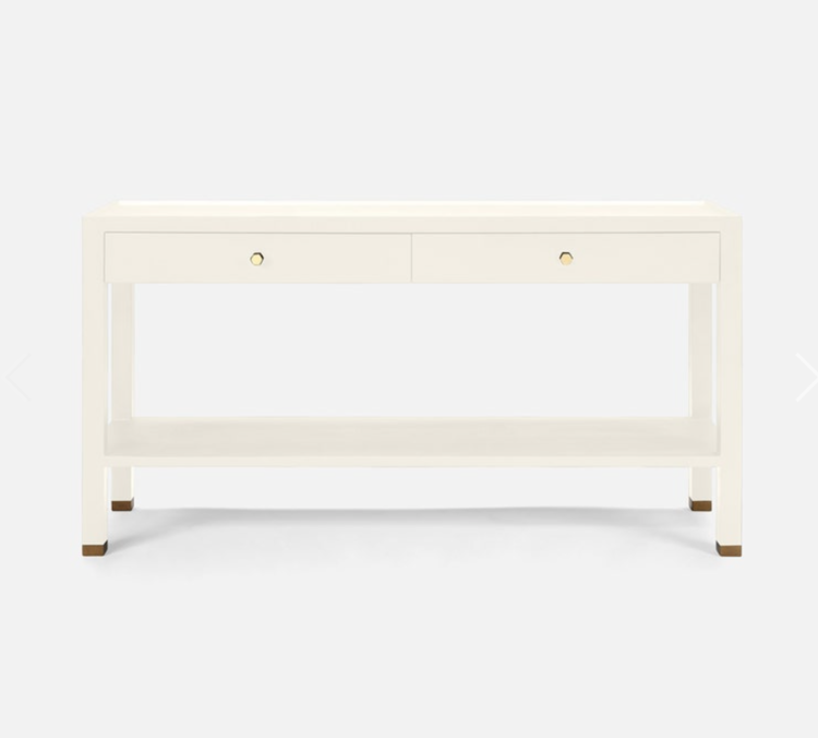 Jarin Console Table - Faux Belgian Linen