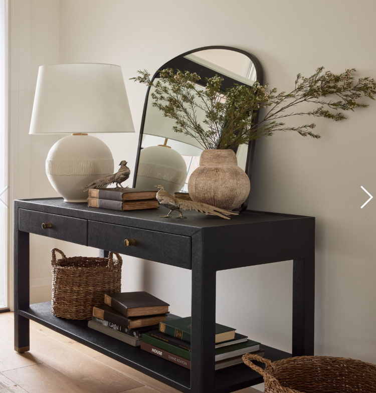 Jarin Console Table - Faux Belgian Linen