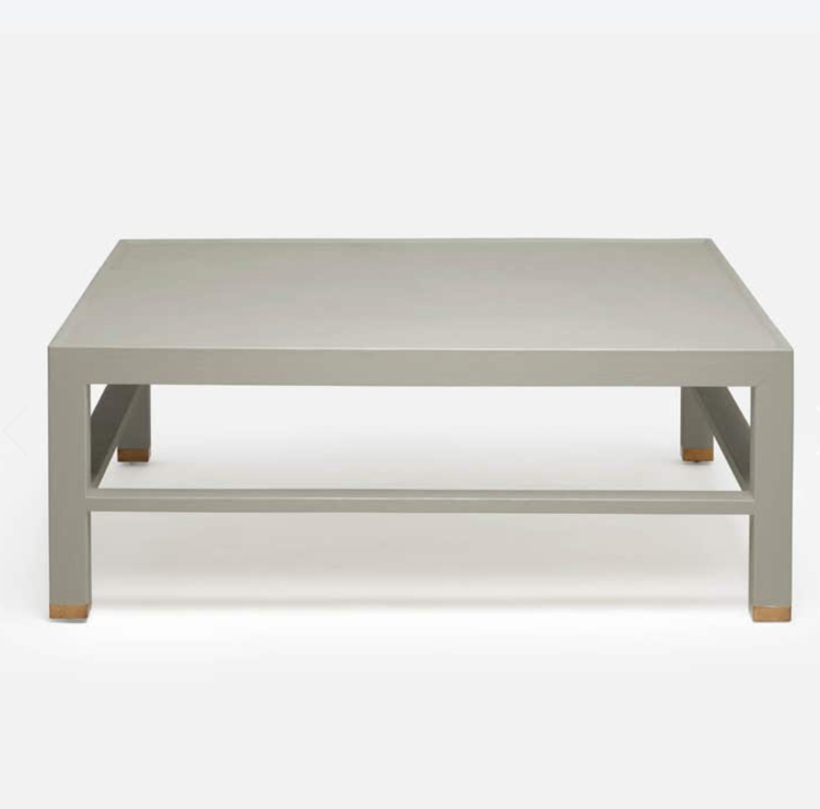Jarin Coffee Table in Faux Belgian Linen