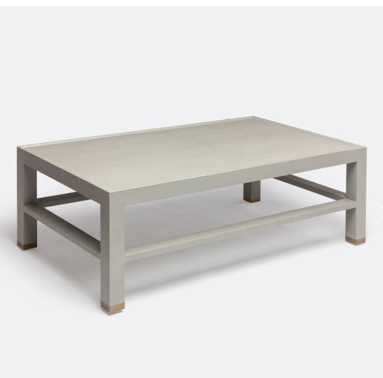 Jarin Coffee Table in Faux Belgian Linen