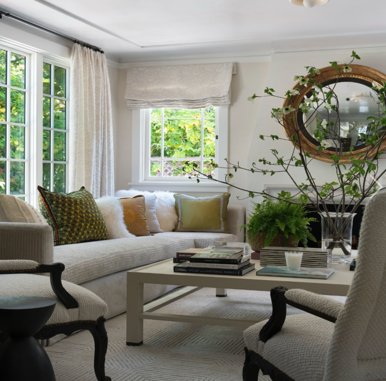 Jarin Coffee Table in Faux Belgian Linen