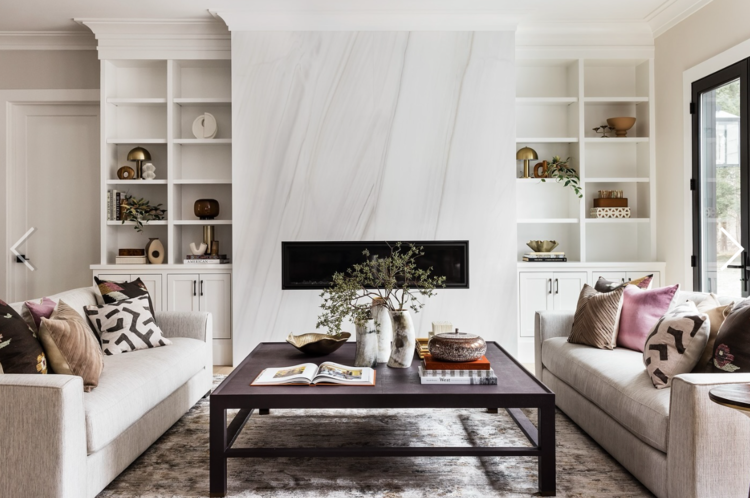 Jarin Coffee Table in Faux Belgian Linen