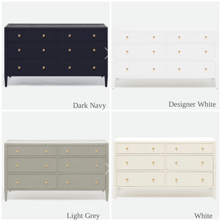 Jarin Dresser in faux Belgian Linen