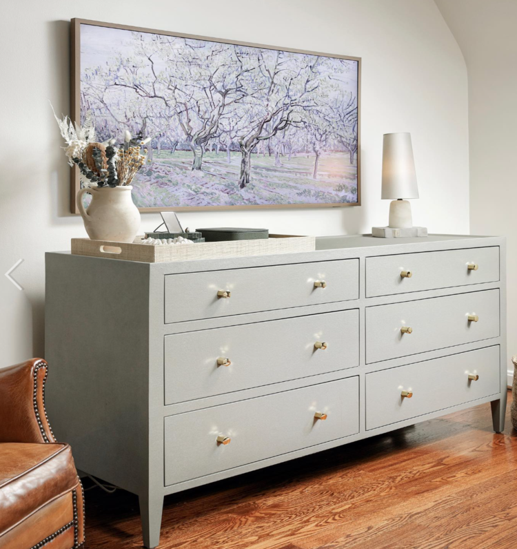 Jarin Dresser in faux Belgian Linen