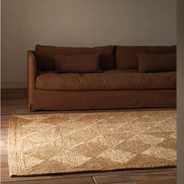 Briad Jute Rug in Birch or Semolina