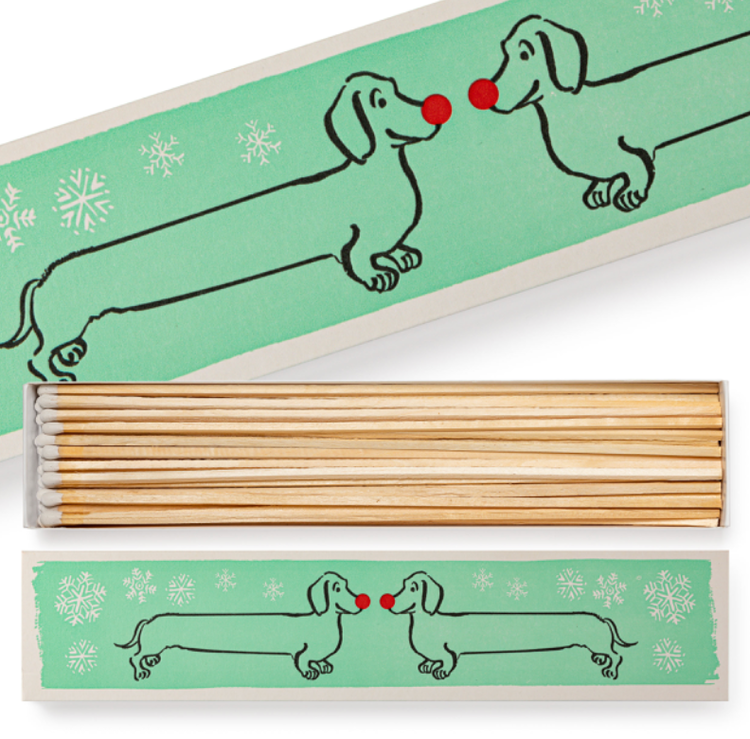 Archivist Holiday Dachshunds Long Matches