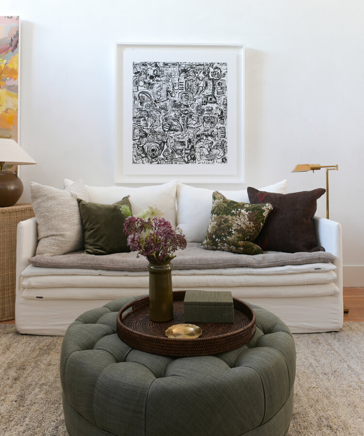 Vintage Vintage Turkish Hemp Cushion in Chocolate