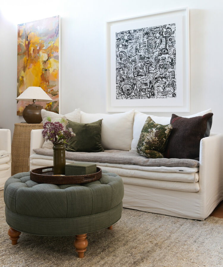 Bérengère Leroy Tsar Velvet Cushion in Kaki