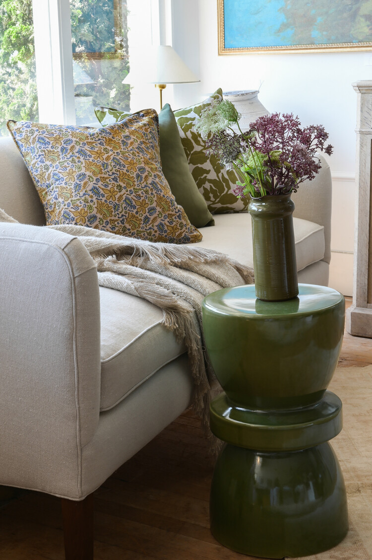 Nash Belgian Throw in Natural/White