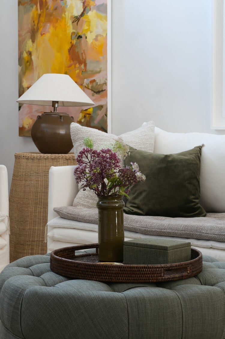 Glazed Handled Pot Table  Lamp