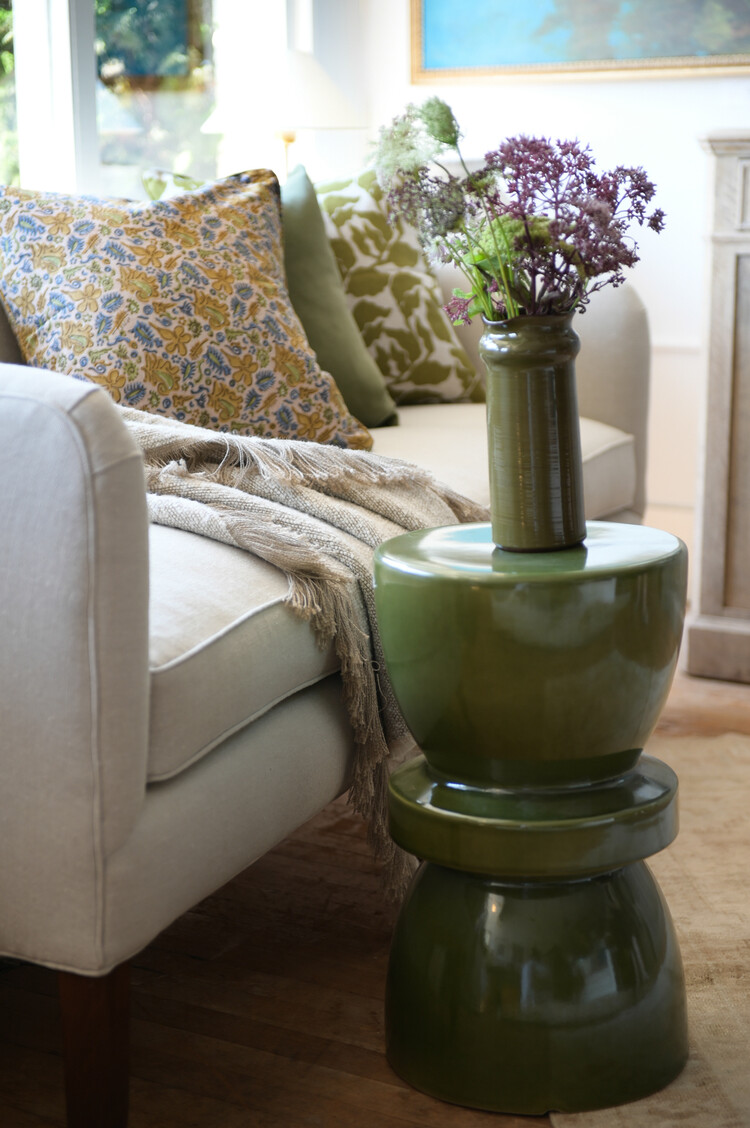 Maluku Saffron Linen Cushion