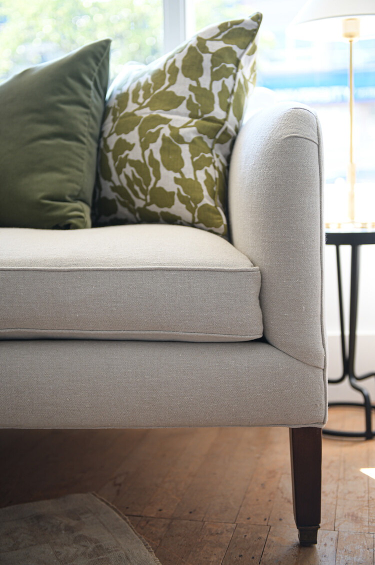 Rivoli Velvet Cushion in Vert de Gris