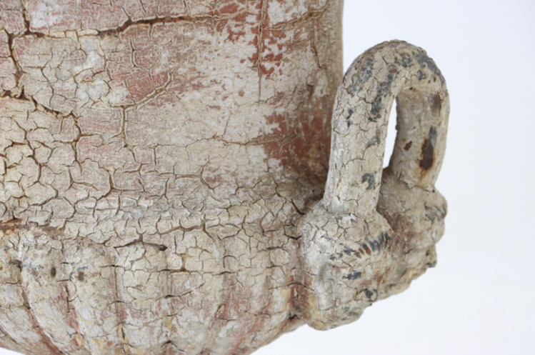 Antique Pair of Antique Cast Iron Urns