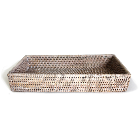 Rectangle Rattan Bath Tray (multiple finishes)