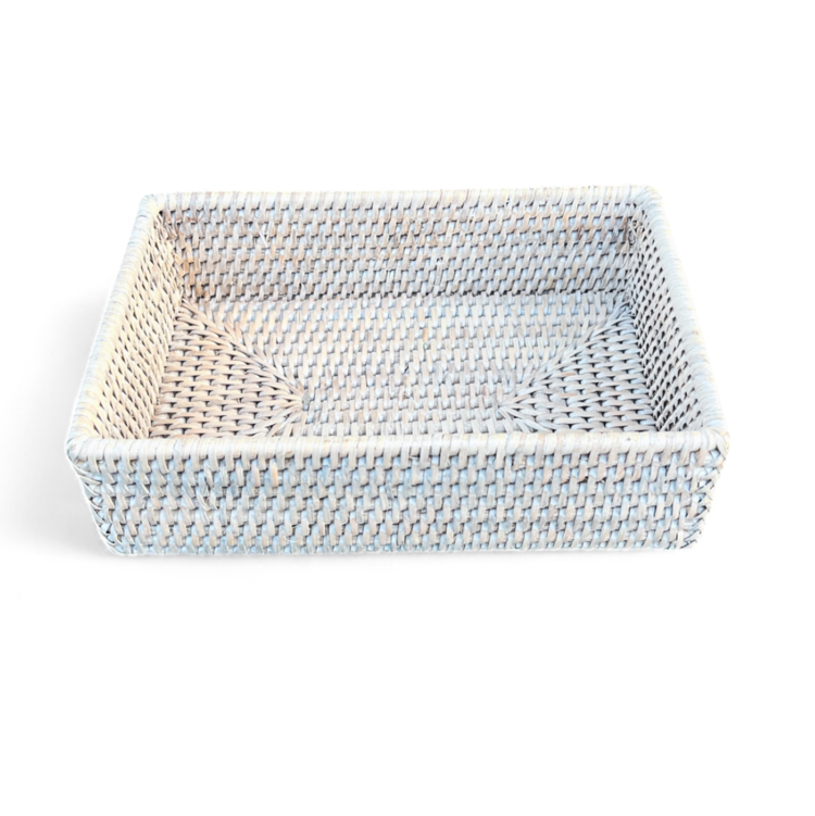 Guest Towel Bath Tray - rattan