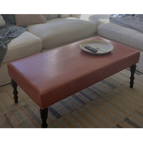 Gild & Co. Timeless Leather Ottoman