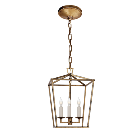 Mini Darlana Lantern in Gilded Iron (showroom sample sale)