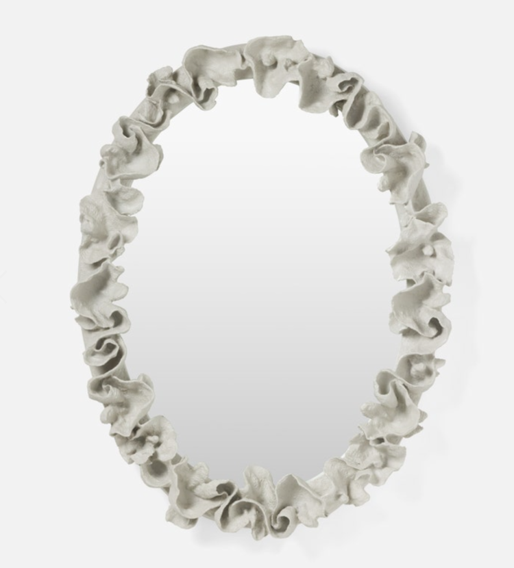 Coco Mirror 47" x 36" faux coral