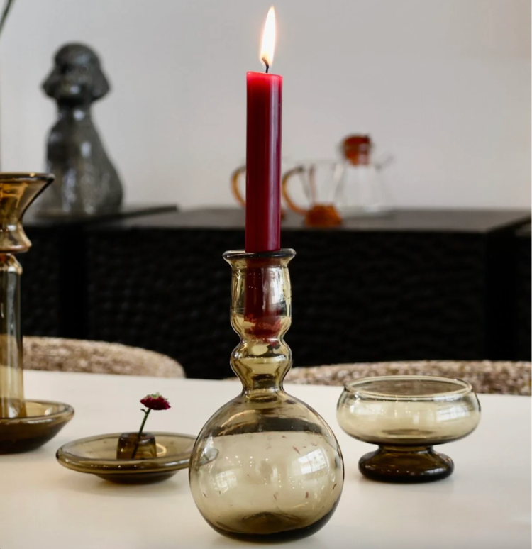 Laveno Montebello Fumé Candle Holder or Vase