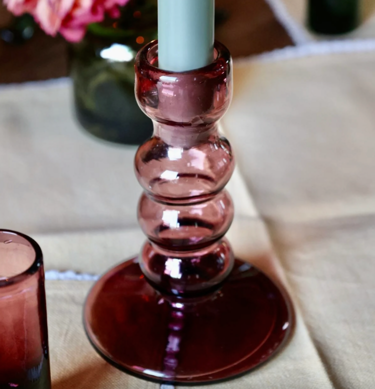 La Soufflerie Bougeoir Bulles Framboise Candle Holder or Bud Vase