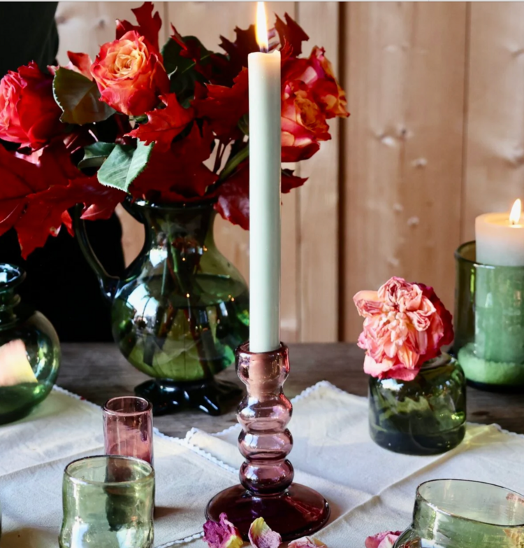 La Soufflerie Bougeoir Bulles Framboise Candle Holder or Bud Vase