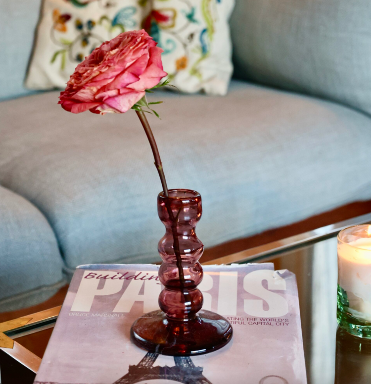 La Soufflerie Bougeoir Bulles Framboise Candle Holder or Bud Vase