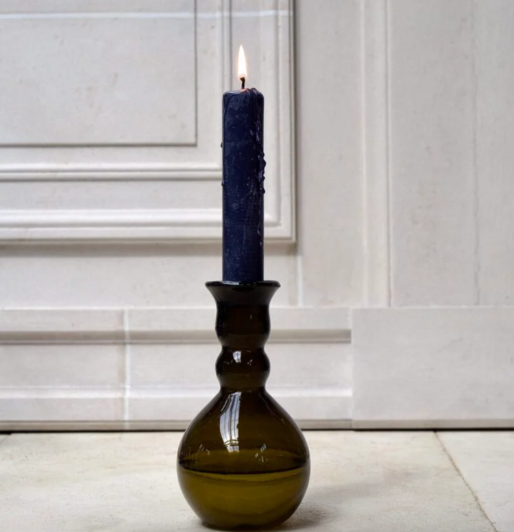 La Soufflerie Laveno Montebello Dark Brown Candle Holder or Vase