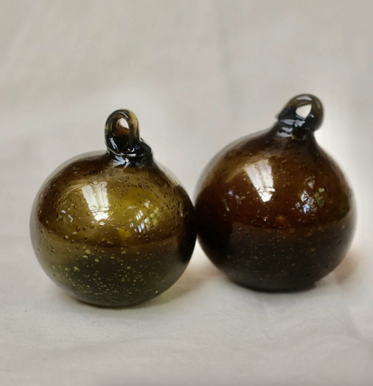 La Soufflerie Boule 6cm Marron Glass Ball