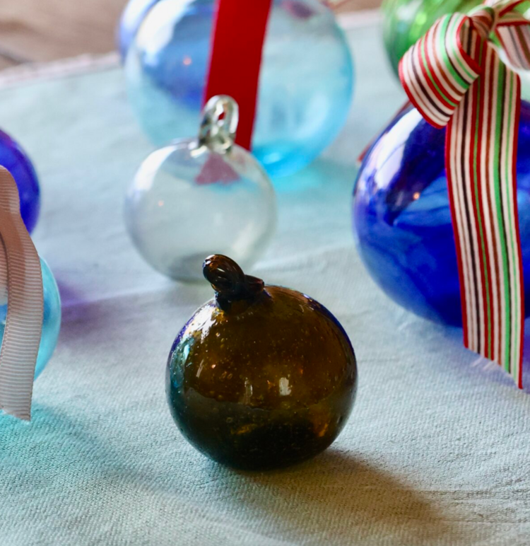 Boule 6cm Marron - Brown Glass Ball