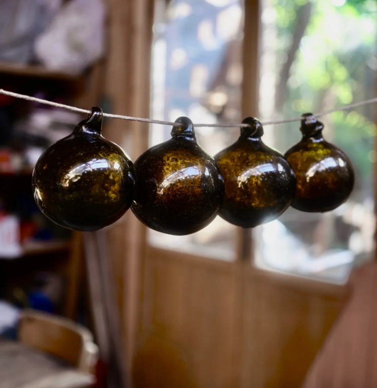 Boule 6cm Marron - Brown Glass Ball
