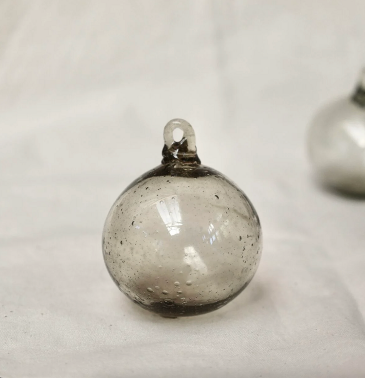 La Soufflerie Boule 6cm Fumé Glass Ball Smoke Grey