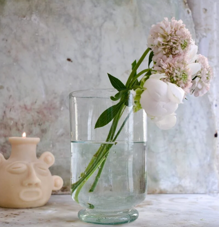 La Soufflerie Pied Douche Transparent vase