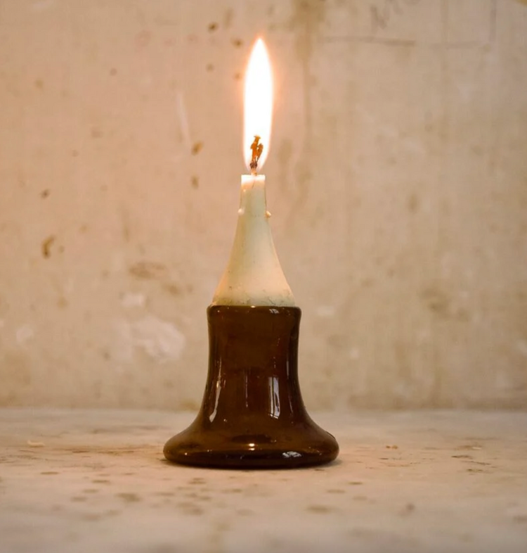 La Soufflerie Porte Bougie Dark Brown Candle Holder