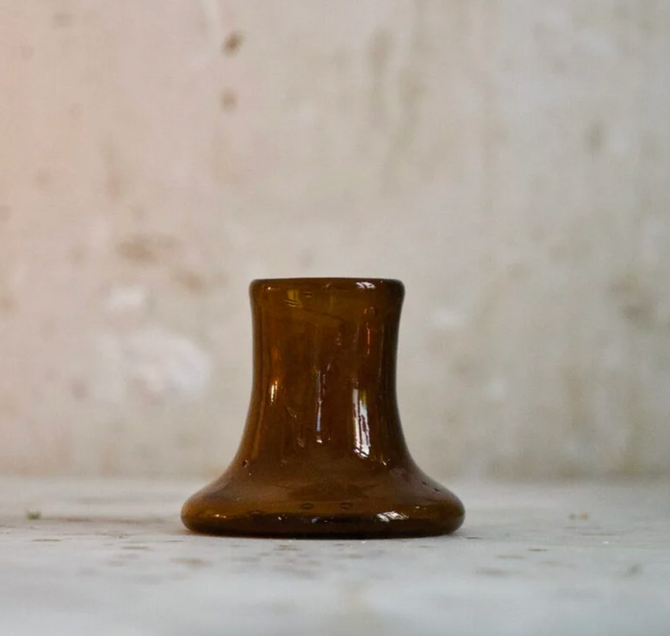 Porte Bougie Dark Brown Candle Holder