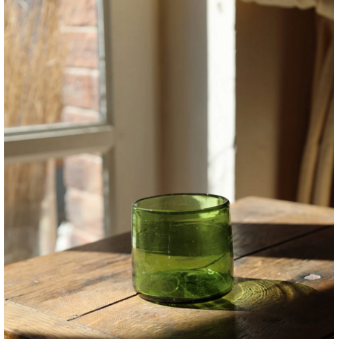 La Soufflerie Verre Palais Vert Olive glass