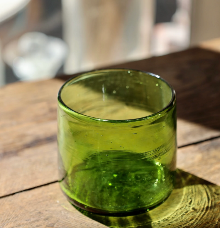 Verre Palais Vert Olive drinking glass