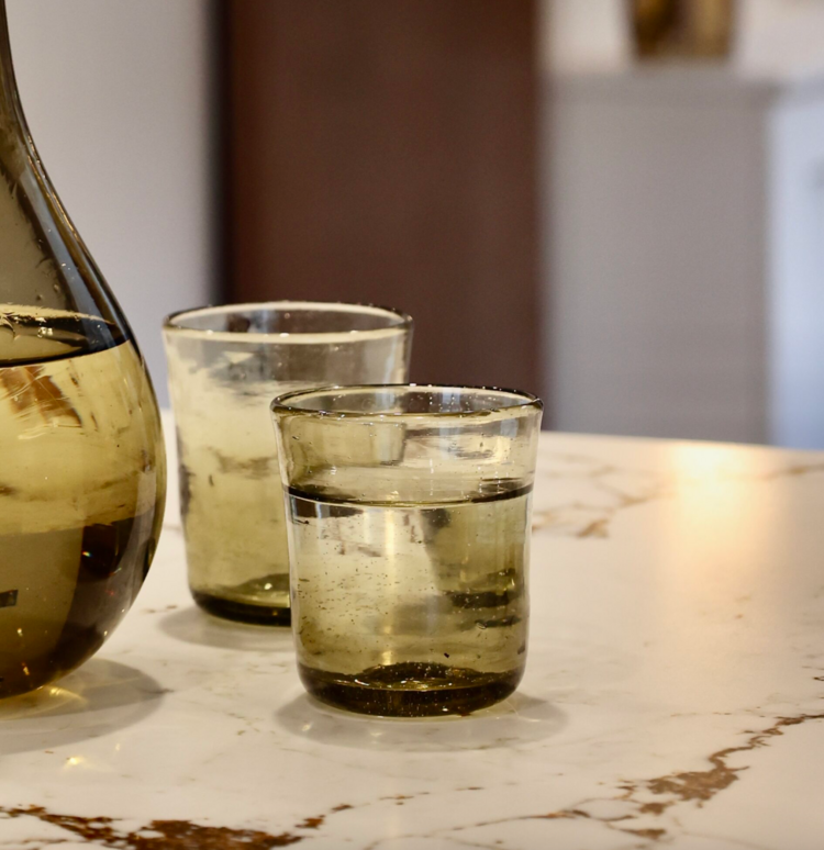 La Soufflerie Lyonnais Quinquet Fumé Drinking Glass or Votive Holder