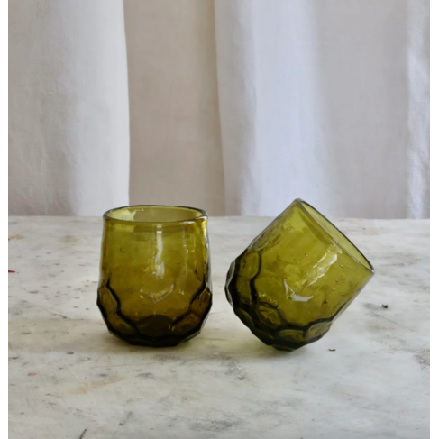 Verre Melissa Olive glass