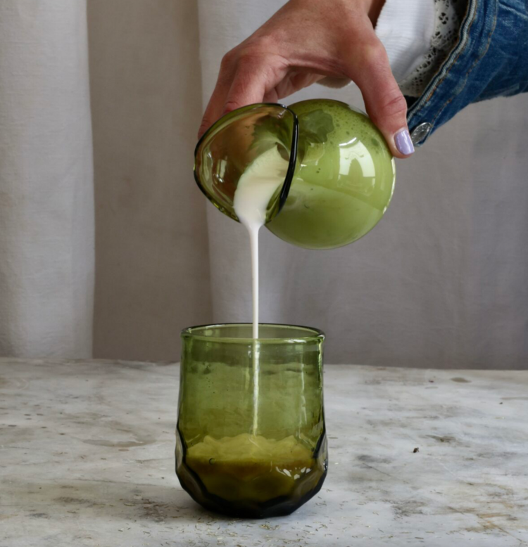 Verre Melissa Olive Drinking Glass or Votive Holder