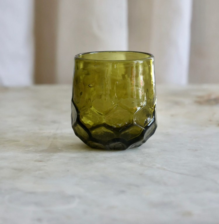 La Soufflerie Verre Melissa Olive Drinking Glass or Votive Holder