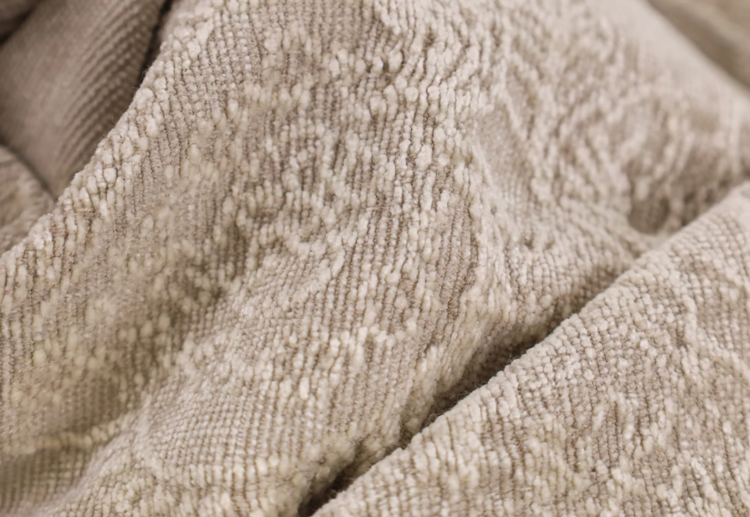 Savery Belgian Throw Blanket - Chalk